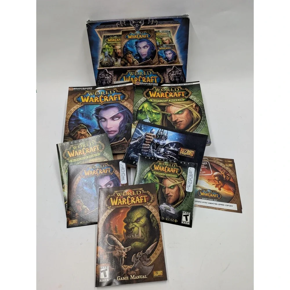 World of Warcraft Battle Chest PC Mac Blizzard Burning Crusade Strategy Guides